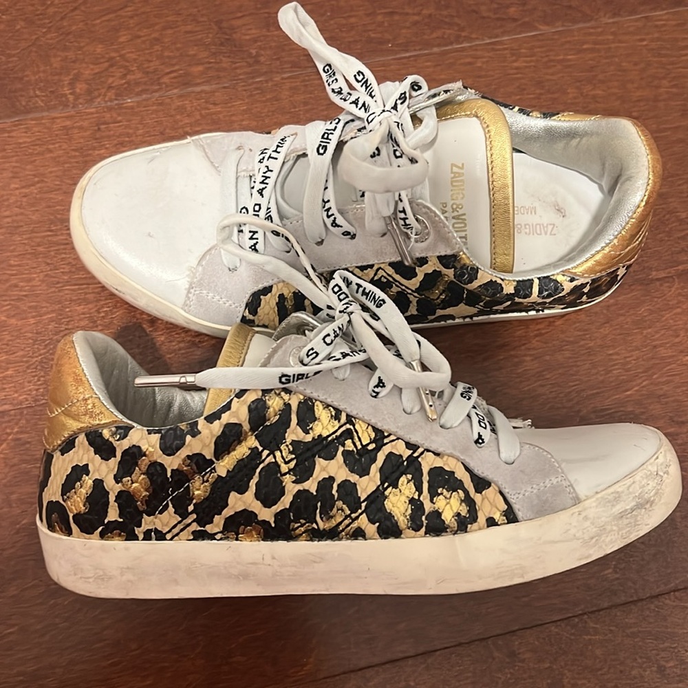 Zadig & Voltaire Snakeskin Sneakers - Size 36 - Picture 3 of 8